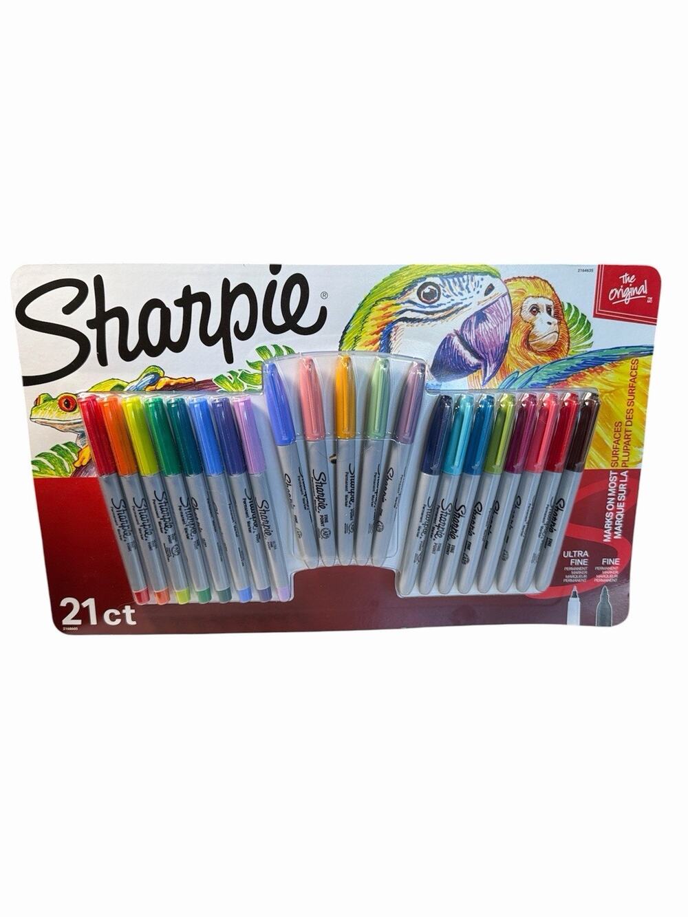 Sharpie 21 ct Fine / Ultra Fine Permanent Markers New Assorted Rainbow Colors
